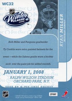 2008-09 O-Pee-Chee - Winter Classic Highlights #WC32 Ryan Miller Back