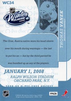 2008-09 O-Pee-Chee - Winter Classic Highlights #WC34 Thomas Vanek Back
