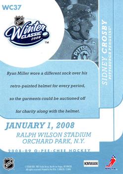 2008-09 O-Pee-Chee - Winter Classic Highlights #WC37 Sidney Crosby Back