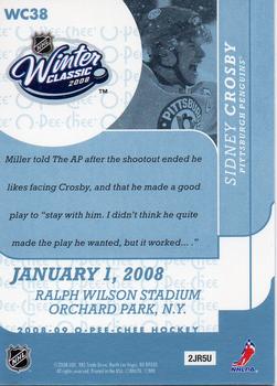 2008-09 O-Pee-Chee - Winter Classic Highlights #WC38 Sidney Crosby Back