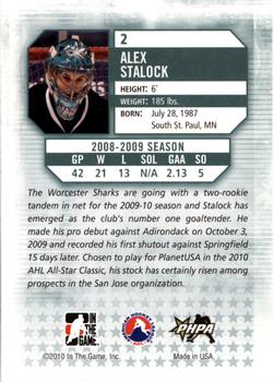 2009-10 In The Game Between The Pipes #2 Alex Stalock Back