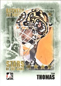 2009-10 In The Game Between The Pipes #104 Tim Thomas Front