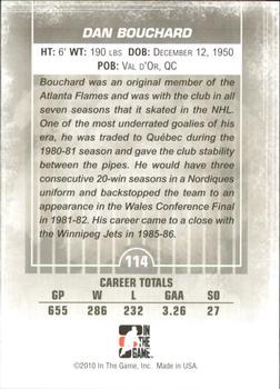 2009-10 In The Game Between The Pipes #114 Dan Bouchard Back