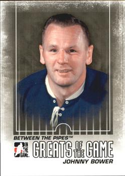 2009-10 In The Game Between The Pipes #129 Johnny Bower Front