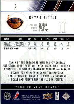 2009-10 SP Game Used #6 Bryan Little Back