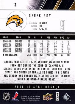 2009-10 SP Game Used #13 Derek Roy Back