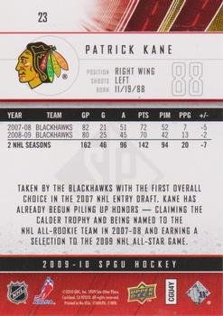 2009-10 SP Game Used #23 Patrick Kane Back