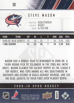 2009-10 SP Game Used #30 Steve Mason Back