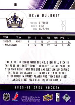 2009-10 SP Game Used #46 Drew Doughty Back