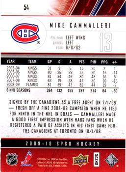 2009-10 SP Game Used #54 Mike Cammalleri Back