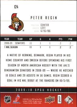2009-10 SP Game Used #124 Peter Regin Back