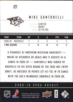 2009-10 SP Game Used #127 Mike Santorelli Back
