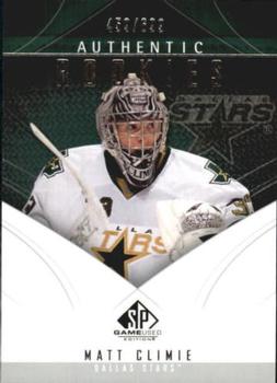 2009-10 SP Game Used #138 Matt Climie Front