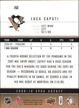 2009-10 SP Game Used #140 Luca Caputi Back