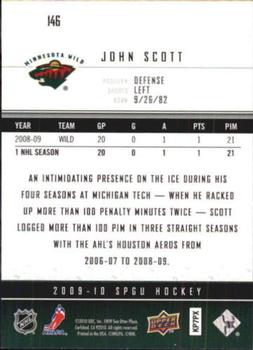 2009-10 SP Game Used #146 John Scott Back