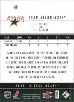 2009-10 SP Game Used #160 Ivan Vishnevskiy Back