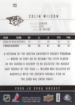 2009-10 SP Game Used #173 Colin Wilson Back
