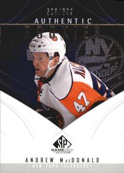 2009-10 SP Game Used #186 Andrew MacDonald Front