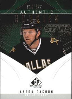 2009-10 SP Game Used #190 Aaron Gagnon Front