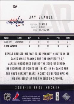 2009-10 SP Game Used #153 Jay Beagle Back