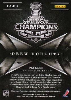 2012-13 Panini Rookie Anthology - Crown Royale All The Kings Men Prime #LA-DD Drew Doughty Back