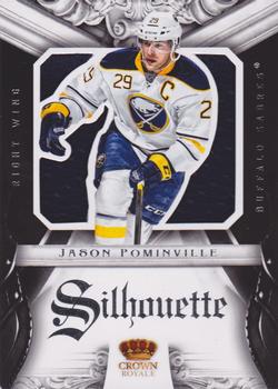 2012-13 Panini Rookie Anthology - Crown Royale Silhouette #4 Jason Pominville Front