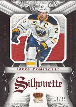 2012-13 Panini Rookie Anthology - Crown Royale Silhouette Prime #4 Jason Pominville Front