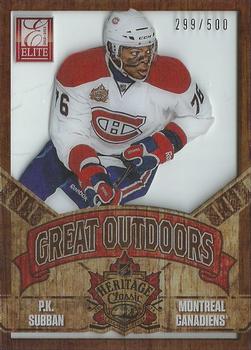 2012-13 Panini Rookie Anthology - Elite The Great Outdoors #GO–28 P.K. Subban Front