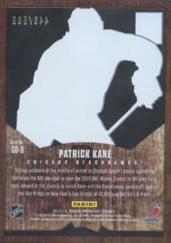 2012-13 Panini Rookie Anthology - Elite The Great Outdoors #GO–9 Patrick Kane Back