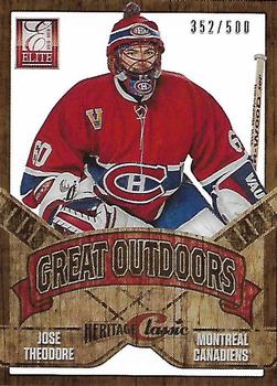 2012-13 Panini Rookie Anthology - Elite The Great Outdoors #GO–33 Jose Theodore Front