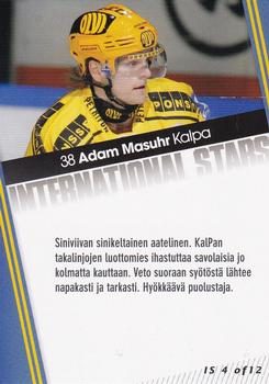 2011-12 Cardset Finland - International Stars 2 #IS4 Adam Masuhr Back