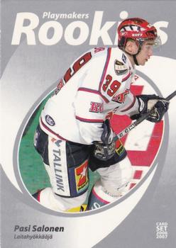 2006-07 Cardset Finland - Playmakers Rookies Silver #4 Pasi Salonen Front