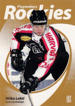 2006-07 Cardset Finland - Playmakers Rookies Gold #10 Miika Lahti Front