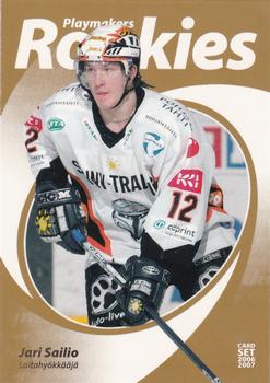 2006-07 Cardset Finland - Playmakers Rookies Gold #11 Jari Sailio Front