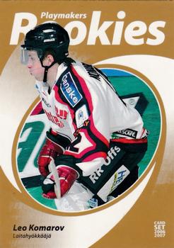 2006-07 Cardset Finland - Playmakers Rookies Gold #12 Leo Komarov Front