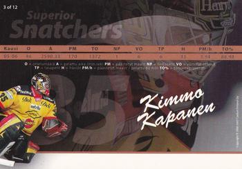 2006-07 Cardset Finland - Superior Snatchers #3 Kimmo Kapanen Back
