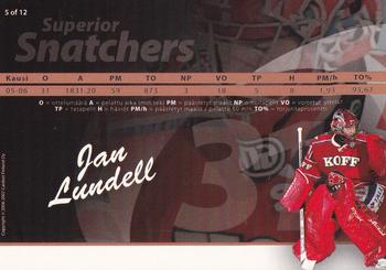 2006-07 Cardset Finland - Superior Snatchers #5 Jan Lundell Back