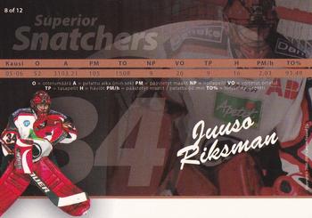 2006-07 Cardset Finland - Superior Snatchers #8 Juuso Riksman Back