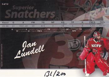 2006-07 Cardset Finland - Superior Snatchers Silver #5 Jan Lundell Back