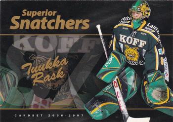 2006-07 Cardset Finland - Superior Snatchers Gold #7 Tuukka Rask Front