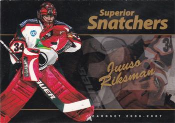 2006-07 Cardset Finland - Superior Snatchers Gold #8 Juuso Riksman Front