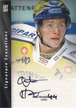 2006-07 Cardset Finland - Signature Sensations #NNO Otto Honkaheimo Front