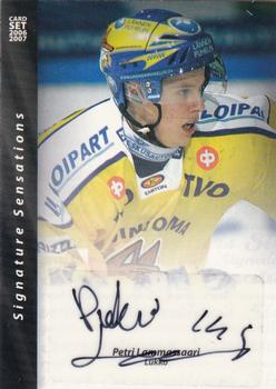 2006-07 Cardset Finland - Signature Sensations #NNO Petri Lammassaari Front