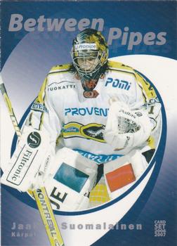 2006-07 Cardset Finland - Between the Pipes Silver #14 Jaakko Suomalainen Front