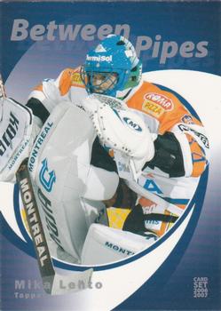2006-07 Cardset Finland - Between the Pipes Silver #20 Mika Lehto Front