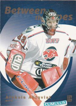 2006-07 Cardset Finland - Between the Pipes Gold #3 Aleksis Ahlqvist Front