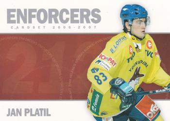 2006-07 Cardset Finland - Enforcers Silver #6 Jan Platil Front