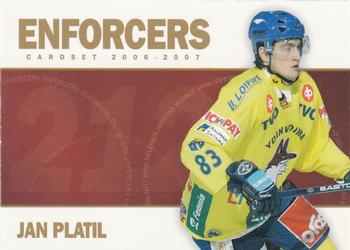2006-07 Cardset Finland - Enforcers Gold #6 Jan Platil Front