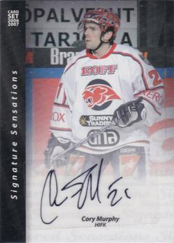 2006-07 Cardset Finland - Signature Sensations 2 #NNO Cory Murphy Front
