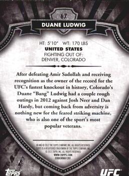 2012 Topps UFC Bloodlines - Black #67 Duane Ludwig Back